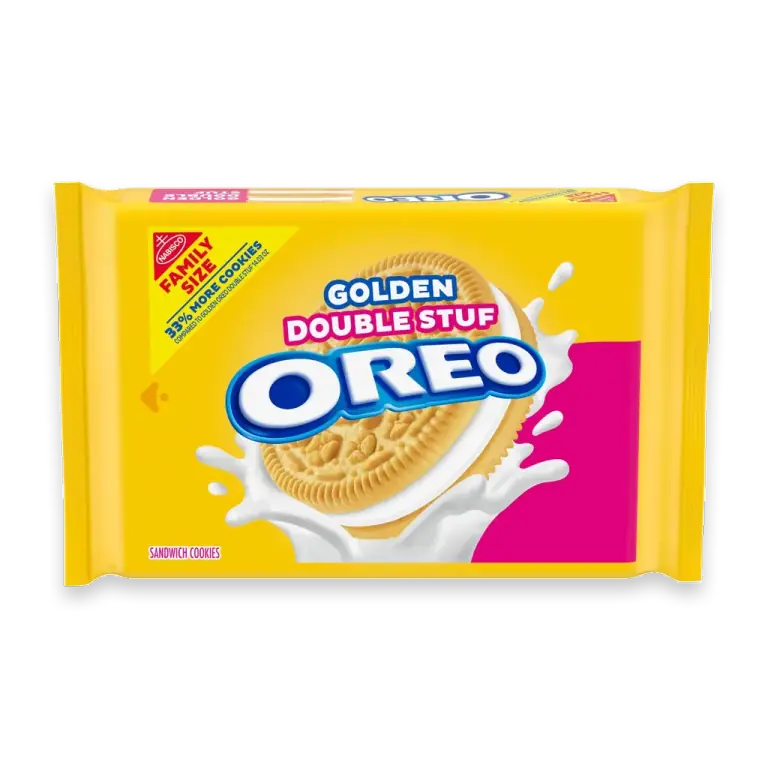 Double Stuf Golden Sandwich Cookies Family Size