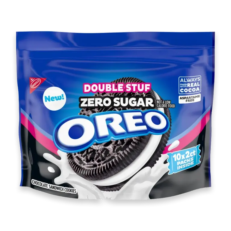 Double Stuf Zero Sugar Chocolate Sandwich Cookies