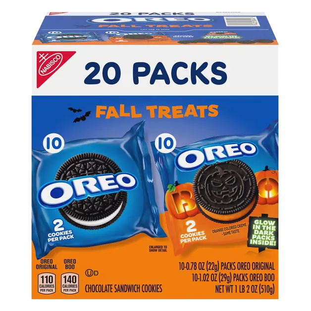 Fall Treats Halloween Cookies Variety Pack - 20 ct