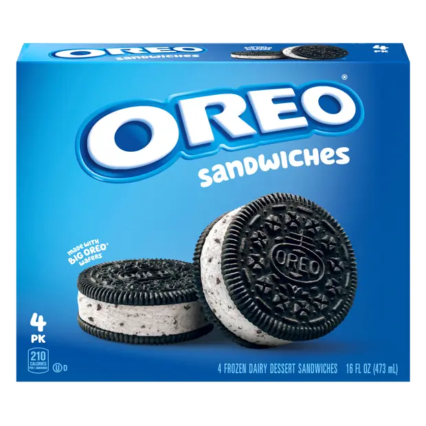 Frozen Dairy Dessert Sandwiches - 4 ct