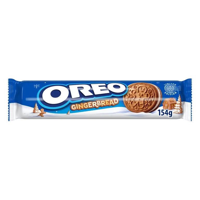 OREO Gingerbread Flavour Limited Edition Sandwich Biscuits 154g