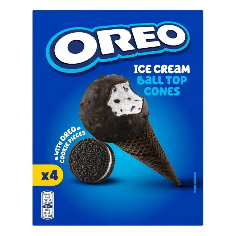 Ice Cream with Oreo Cookie Pieces 4x400ml