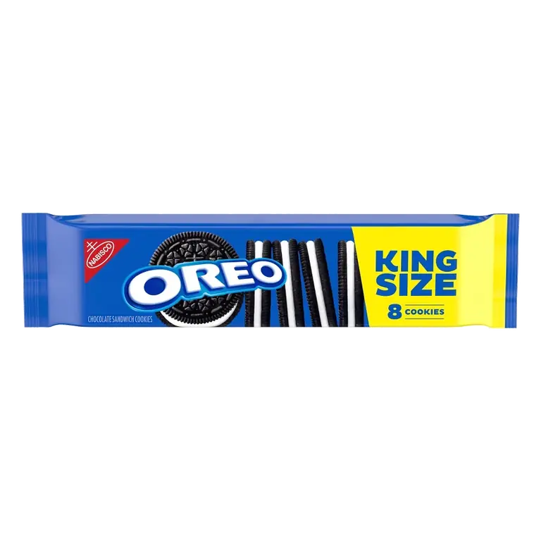 Oreo King Size Chocolate Sandwich Cookies, 3.22oz