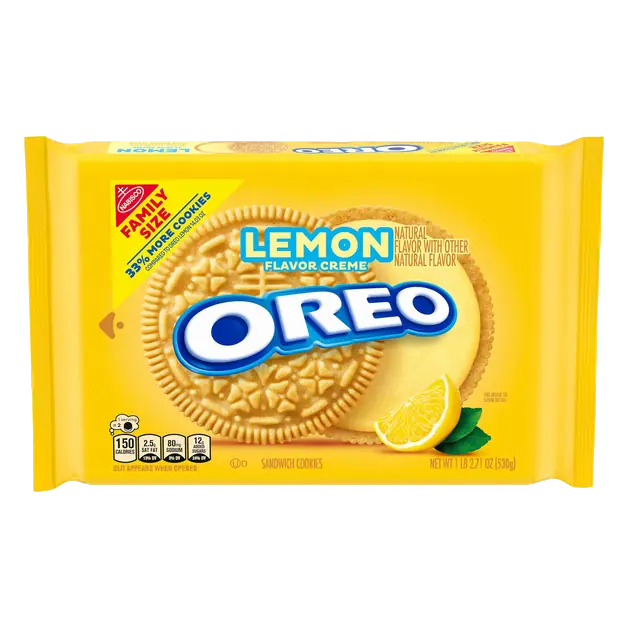 Lemon Creme Golden Sandwich Cookies Family Size