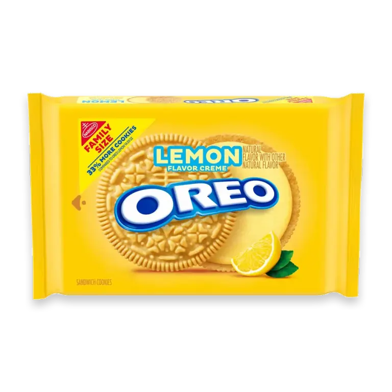 Lemon Creme Sandwich Cookies Family Size