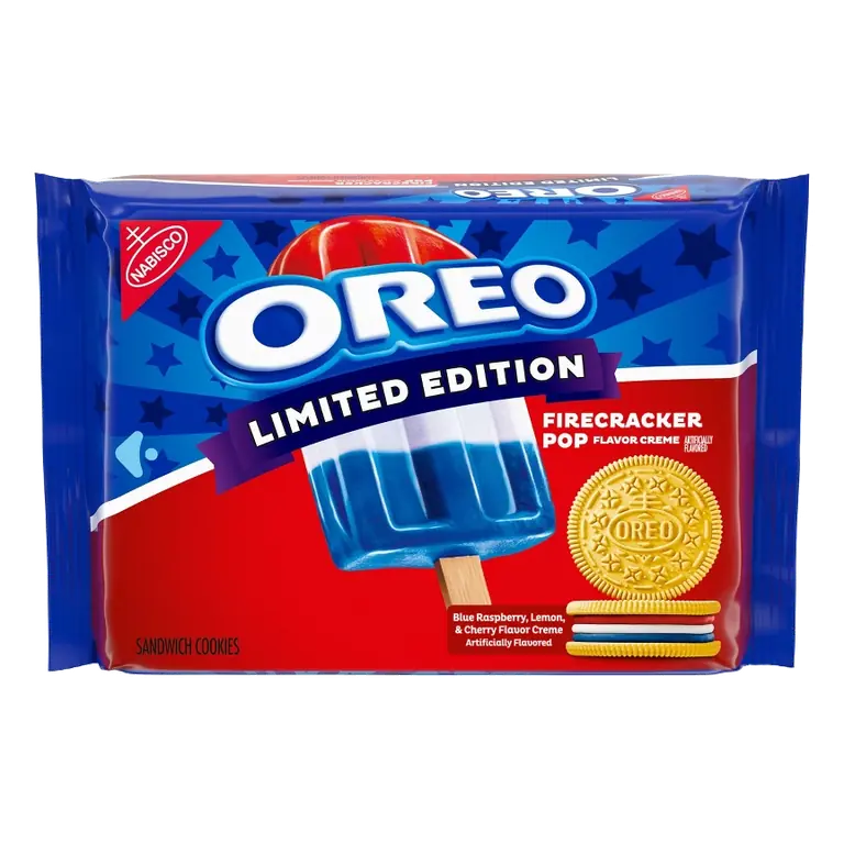 Oreo Limited Edition Firecracker Pop Sandwich Cookies, 11.46oz