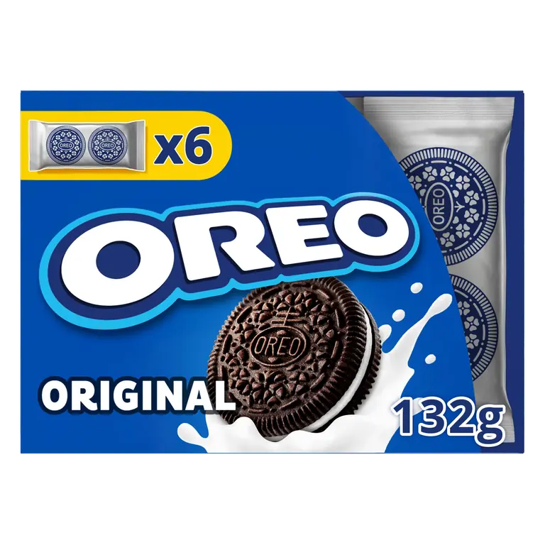 OREO Lunchbox Vanilla Chocolate Cookies 6 Pack Multipack 132 g