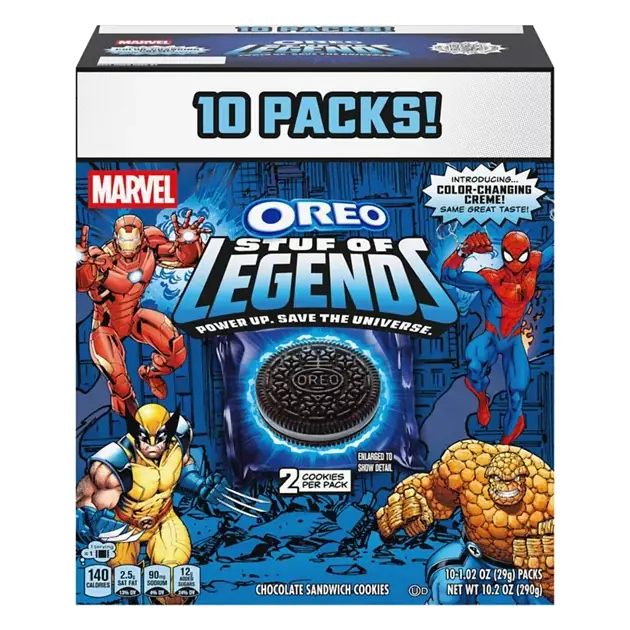 Marvel Stuf of Legends Chocolate Sandwich Cookies