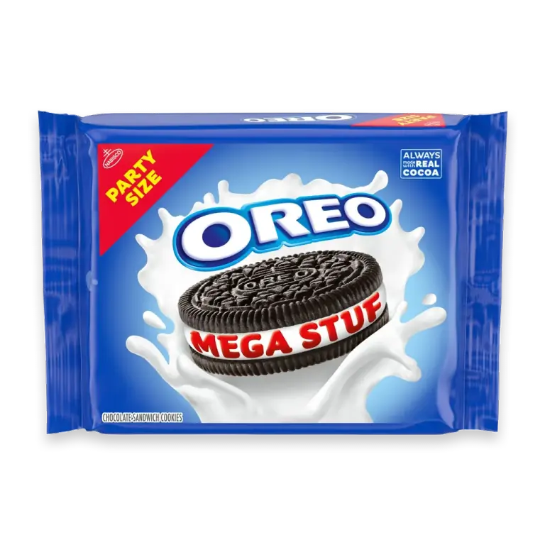 Mega Stuf Chocolate Sandwich Cookies Party Size