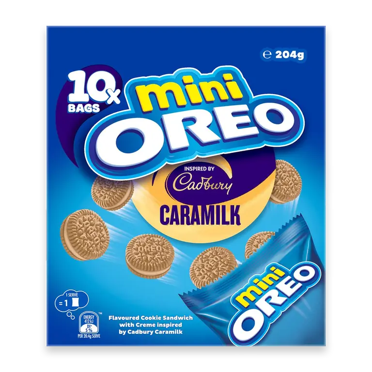 Mini Cookies Cadbury Caramilk Bags 10 pack
