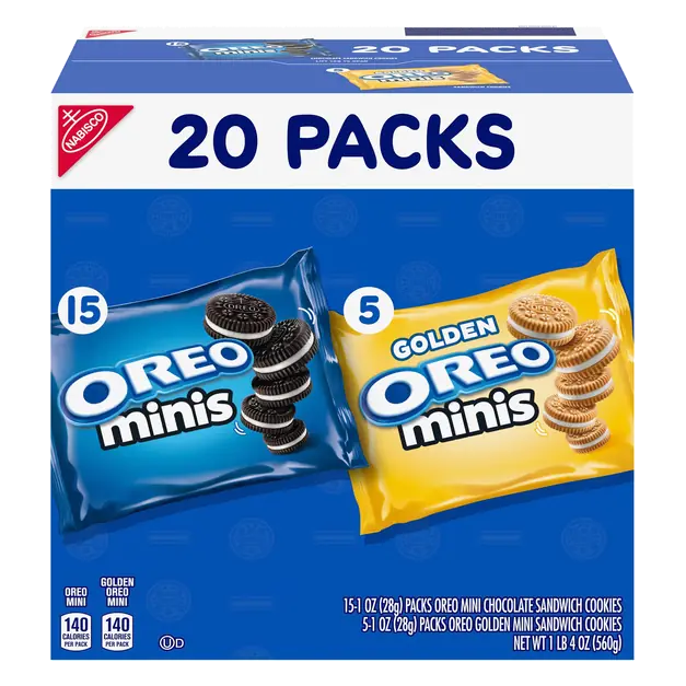 Mini Original & Golden Sandwich Cookie Packs - 20 ct