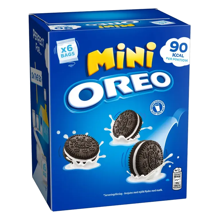 Mini Vanilla Sandwich Biscuits 6 Snack Packs 114g