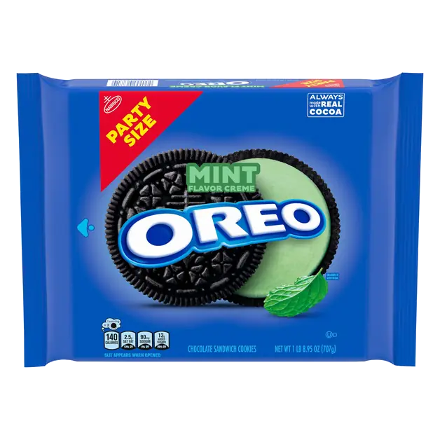 Mint Creme Chocolate Sandwich Cookies Party Size
