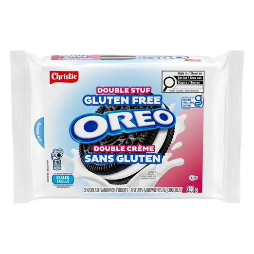 Gluten Free Sandwich Cookies Double Stuf Chocolate 353 g
