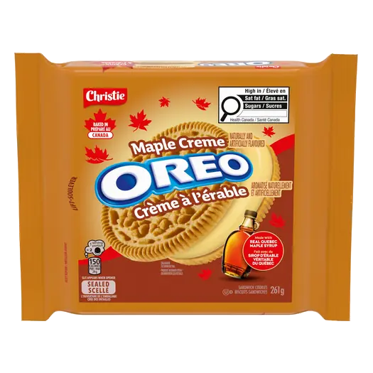 Sandwich Cookies Maple Creme Real Quebec Maple Syrup 261 g