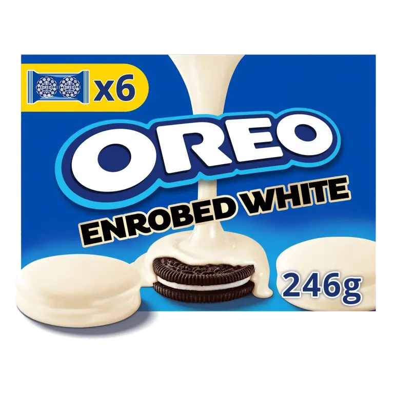 Sandwich Biscuits Enrobed White 246g