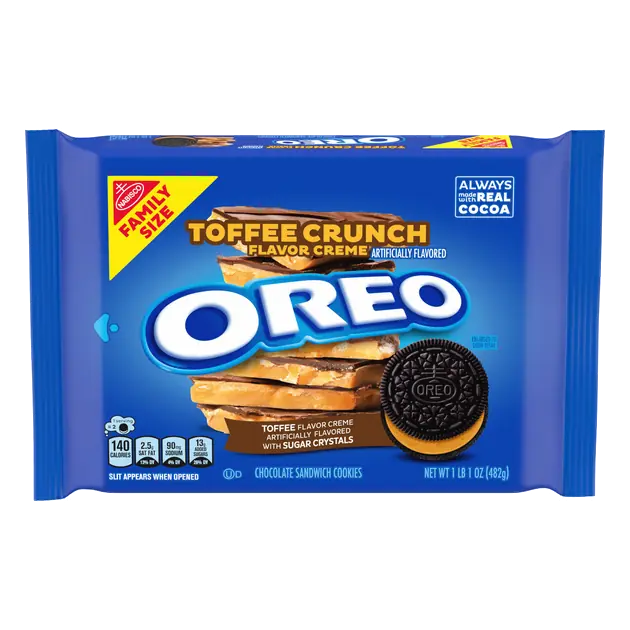 Toffee Crunch Creme Chocolate Sandwich Cookies