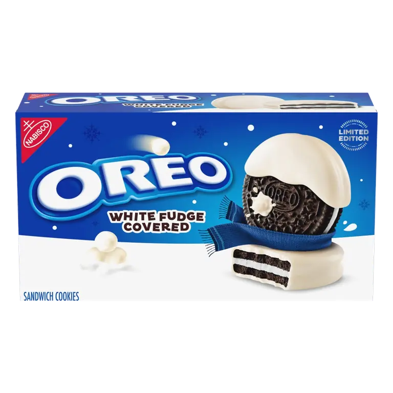 White Fudge Covered Sandwich Cookies
