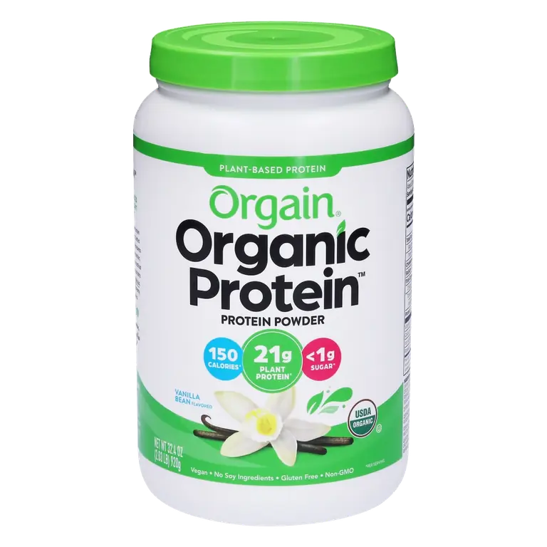 Organic Plant-Based Protein 21 G Powder, Vanilla Bean