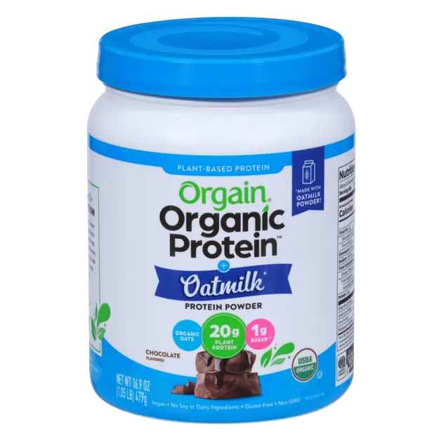 Organic Plant Protein 20 G, Sugar 1 G Oatmilk Protein Powder, Chocolate