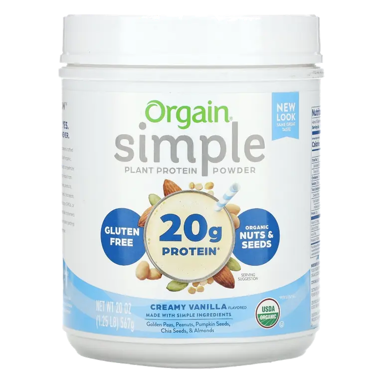 Simple Plant Protein Powder, Creamy Vanilla