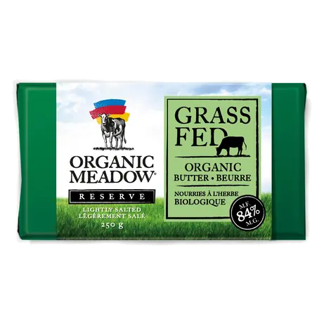 Organic Butter Grass Fed Lightly Salted 250 g