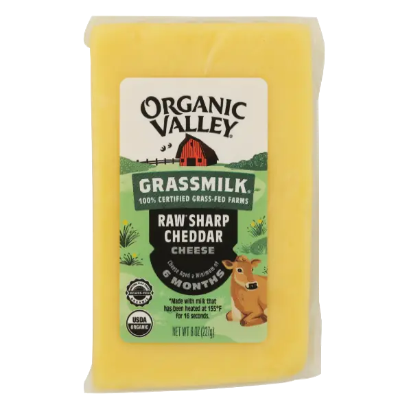 Cheddar Organic Grassmilk Raw Sharp Cheese