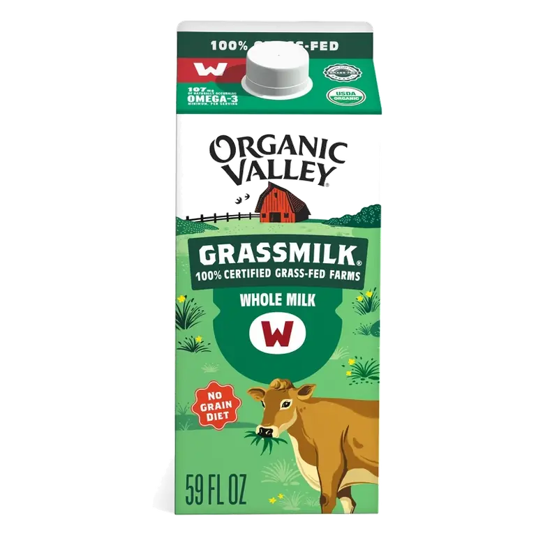 Organic Valley Grassmilk 100% Grassfed Organic Whole Milk, 59 fl oz