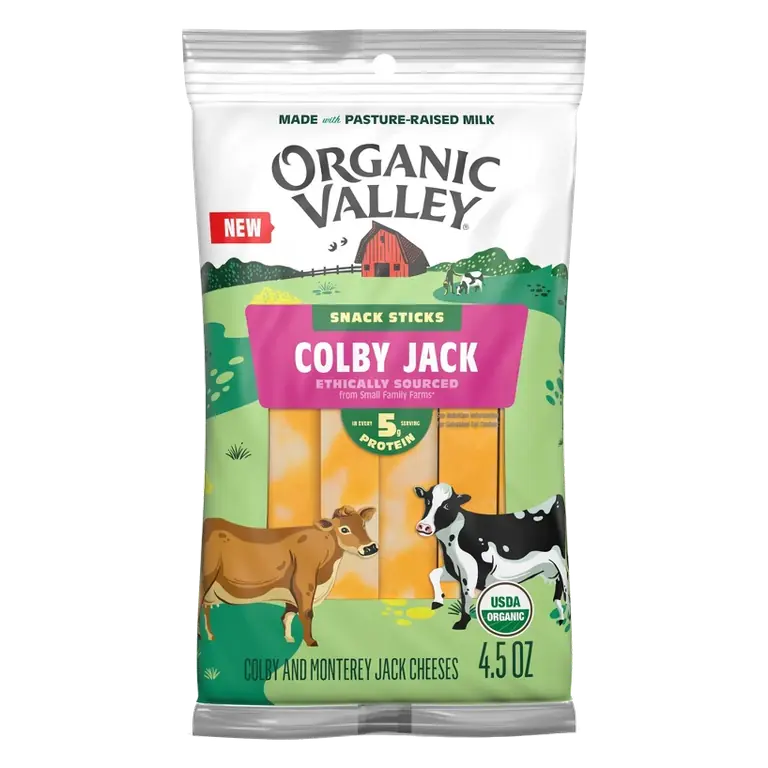 Organic Valley Organic Colby Jack Cheese Snack Sticks, 4.5oz/6ct