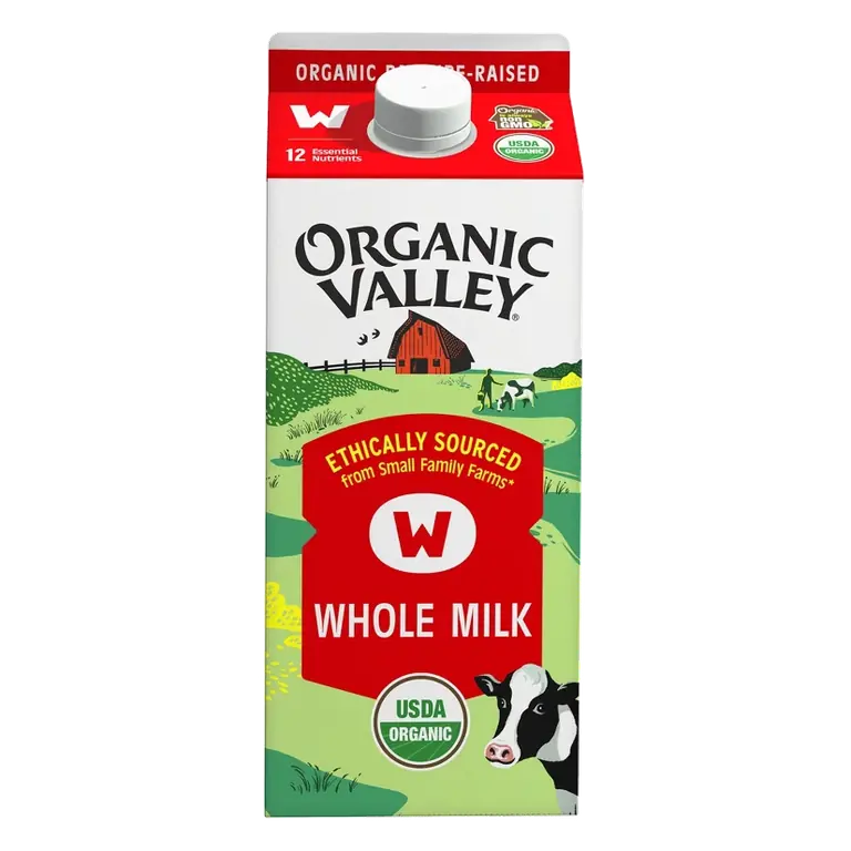 Organic Valley Whole Unflavored Milk, 64oz