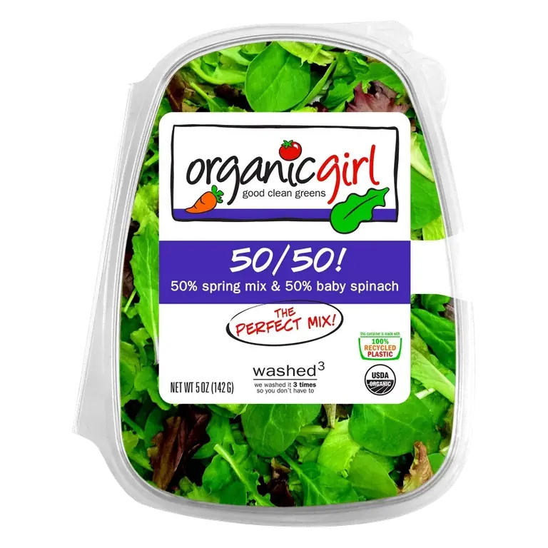 organicgirl Fresh 50/50 Spring Mix Baby Spinach, 5oz