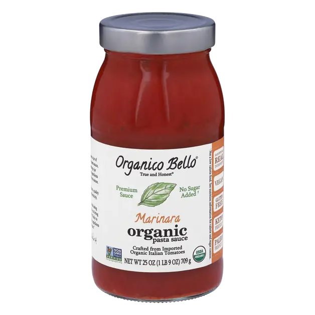 Organic Gluten Free No Sugar Added Marinara Pasta Sauce