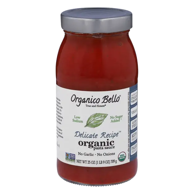 Organic No Sugar Added Delicate Recipe Pasta Sauce