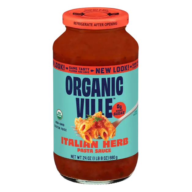 Organic No Added Sugar Italian Herb Pasta Sauce