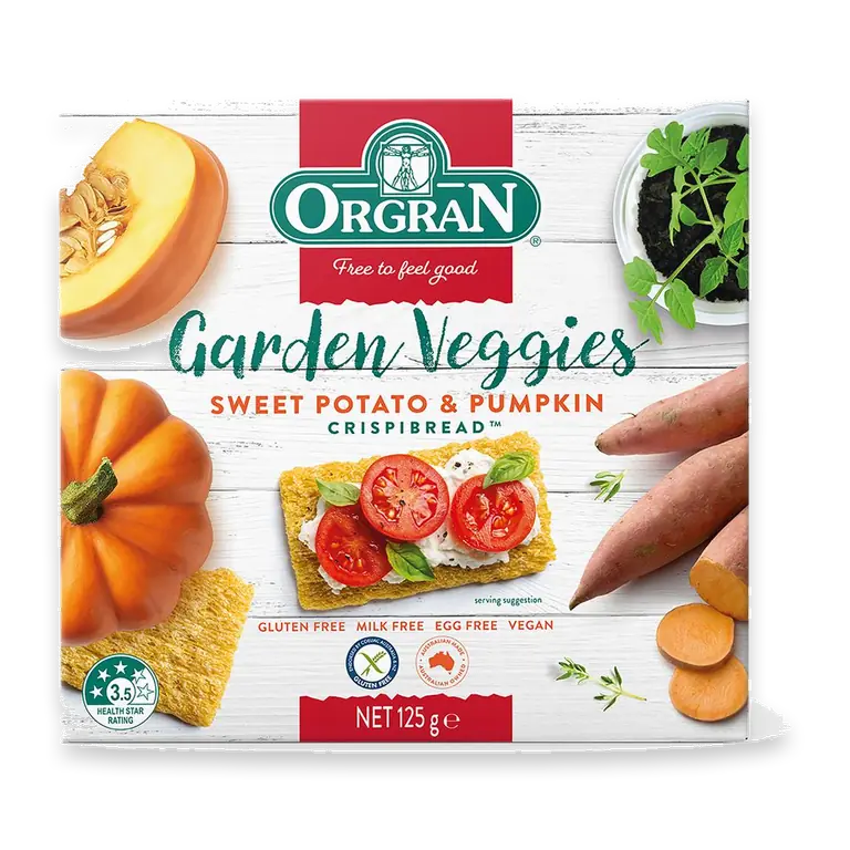 Gluten Free Crispbread Sweet Potato & Pumpkin
