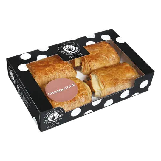 Au Pain Dore Origine Butter Chocolatine 4 x 68 g