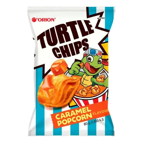 Turtle Chips Caramel Popcorn Flavour