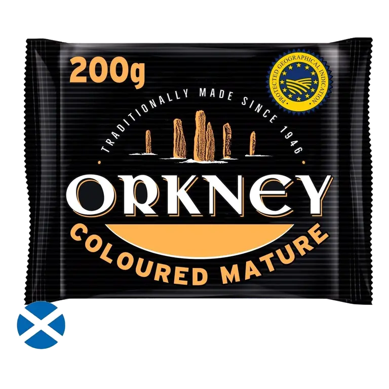 Mature Scottish Coloured Cheddar 200g