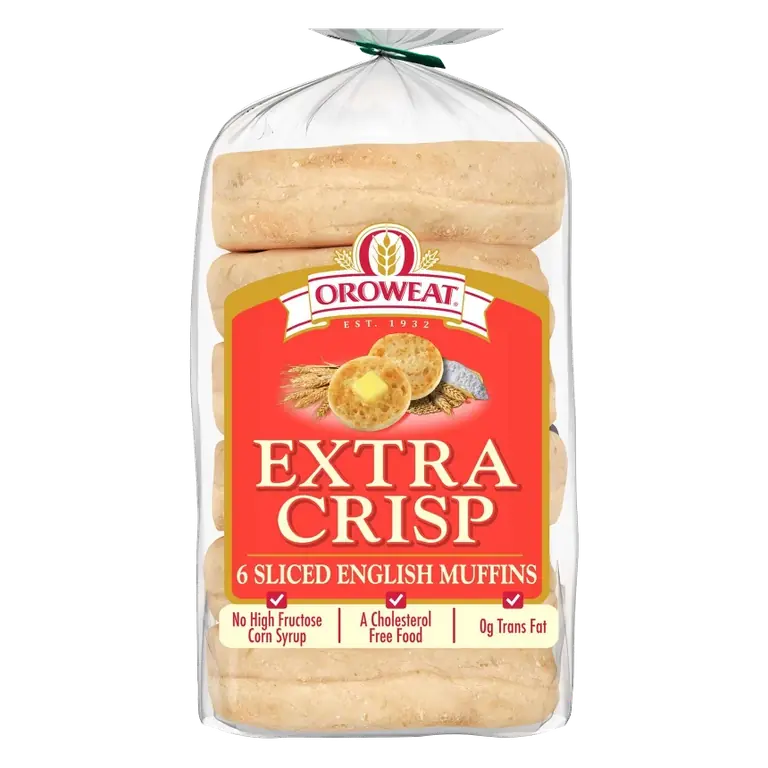 Oroweat Extra Crisp English Muffin, 12.5oz/6ct