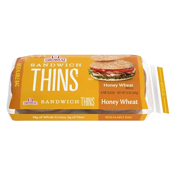 Sandwich Thins Honey Wheat Rolls