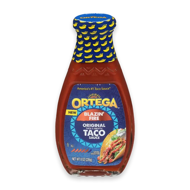 Blazin' Fire Taco Sauce, Original Hot Taco Sauce, Kosher