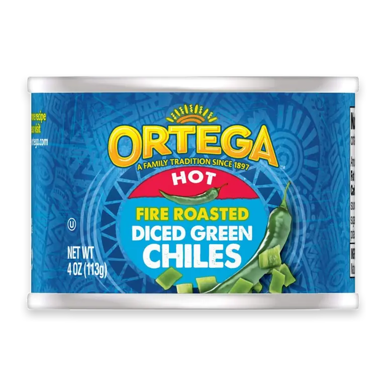 Hot Fire Roasted Diced Green Chiles, Kosher