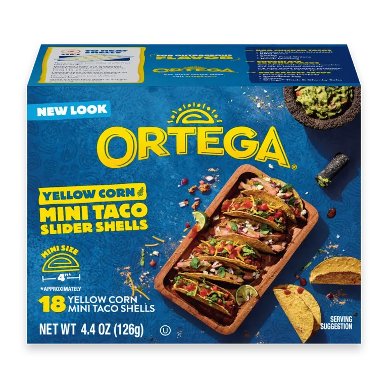 Mini Yellow Corn Taco Shells, Kosher