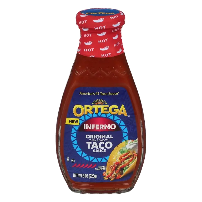 Ortega Inferno Hot Taco Sauce, 8oz: Extra Hot