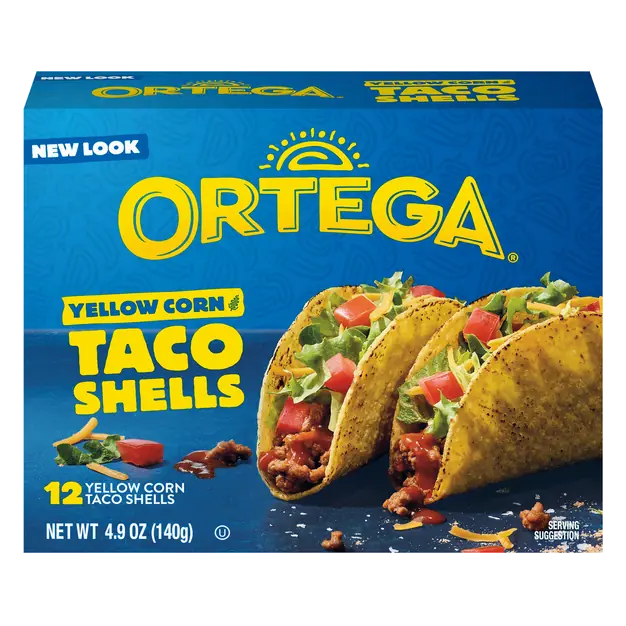 Yellow Corn Hard Taco Shells - 12 ct