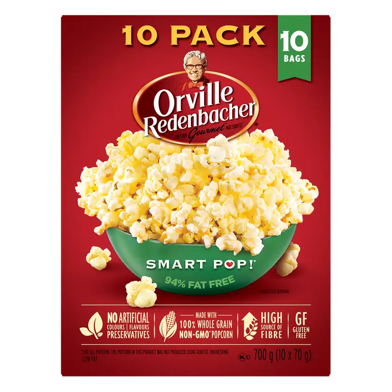 Gluten-Free Popcorn Smart Pop 10 x 70 g