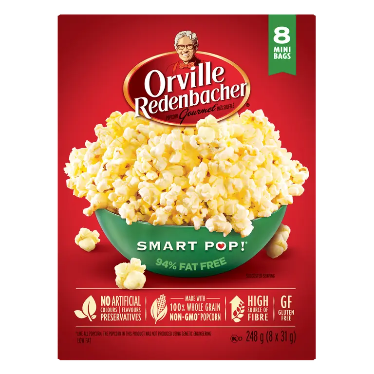 Gluten-Free Popcorn Smart Pop 8 x 31 g