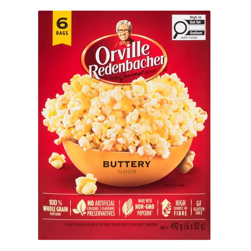 Gluten-Free Popcorn Buttery 6 x 82 g