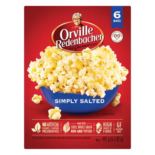 Gluten-Free Popcorn Simply Salted 492 g