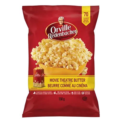 Orville Redenbacher's Gluten-Free Popcorn Movie Theatre Butter 150 g